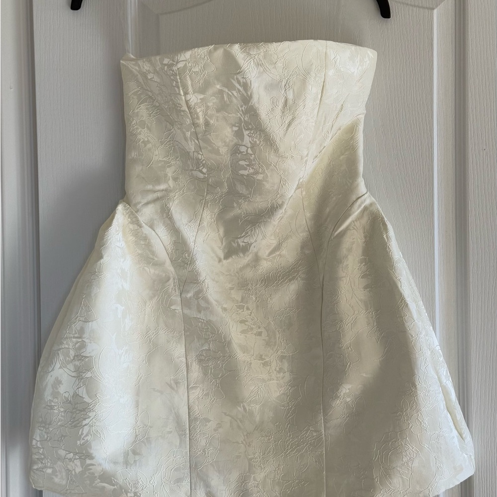 BABYBOO Elenora Mini Dress in Ivory with Bow - Picture 2 of 8